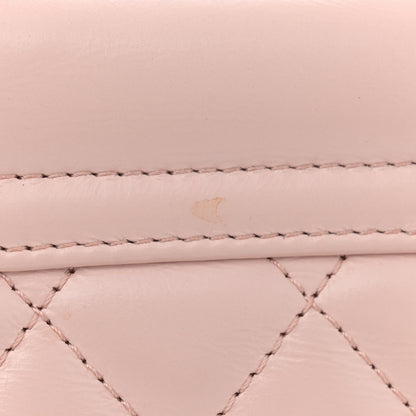 Chanel Shiny Aged Calfskin Quilted Nano Kelly Shopper Light Pink 11 of 11