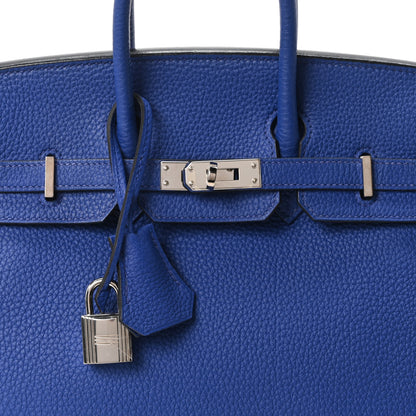 Hermes Togo Birkin 25 Bleu Electrique 7 of 10