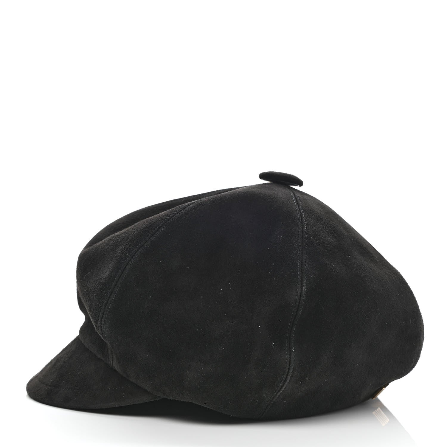 Christian Dior Suede Goatskin Arty Beret Cap 58 Black 4 of 8