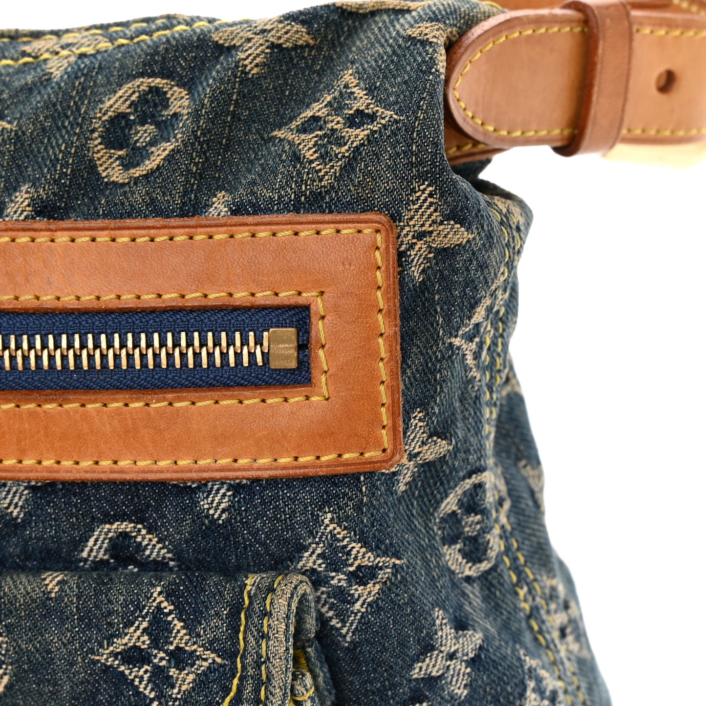 Monogram Denim Baggy PM Blue