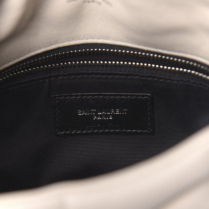 Saint Laurent Lambskin Quilted Toy Loulou Puffer Monogram Chain Satchel Crema Soft 6 of 10