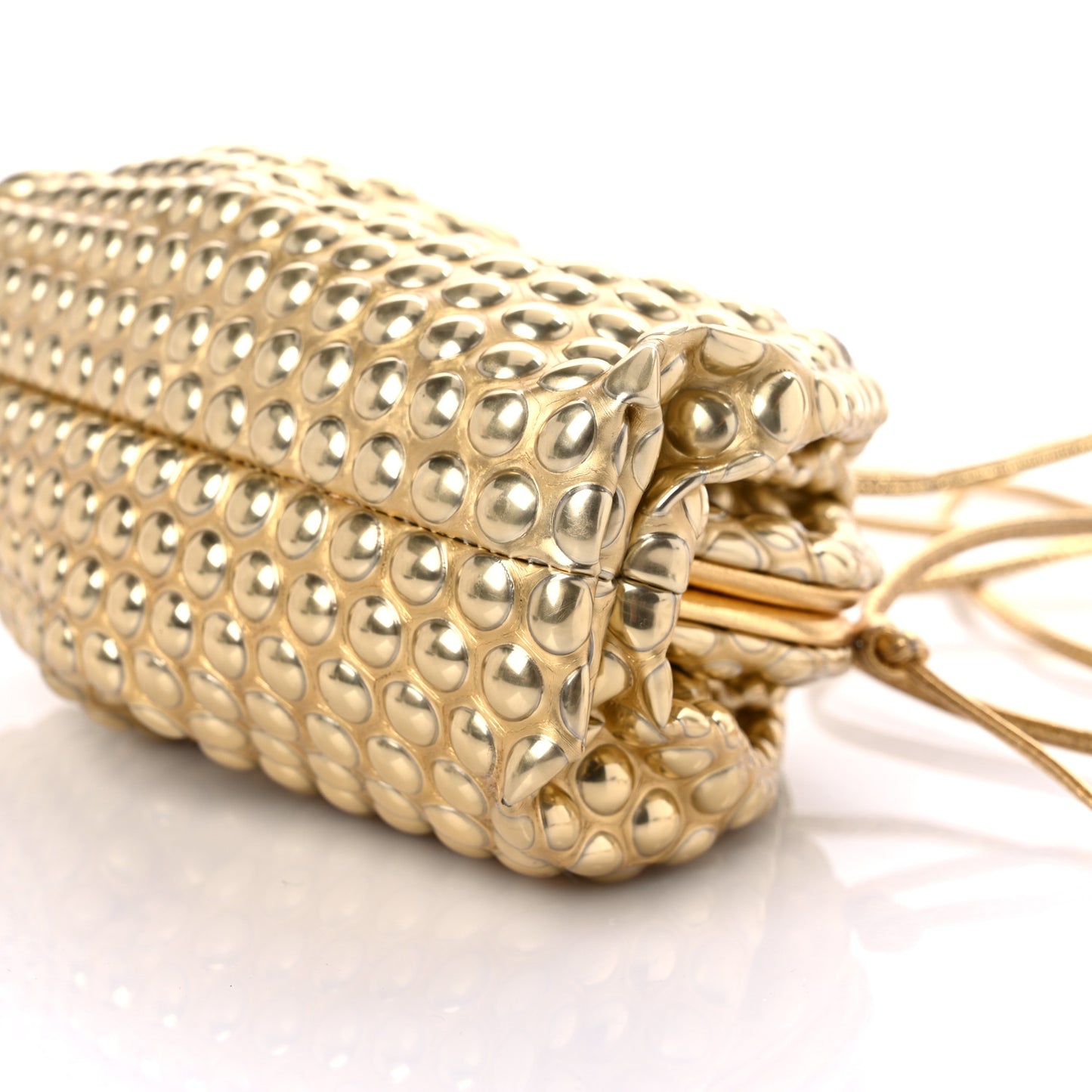 Metallic Fabric Bubble Wrap The Mini Pouch Gold