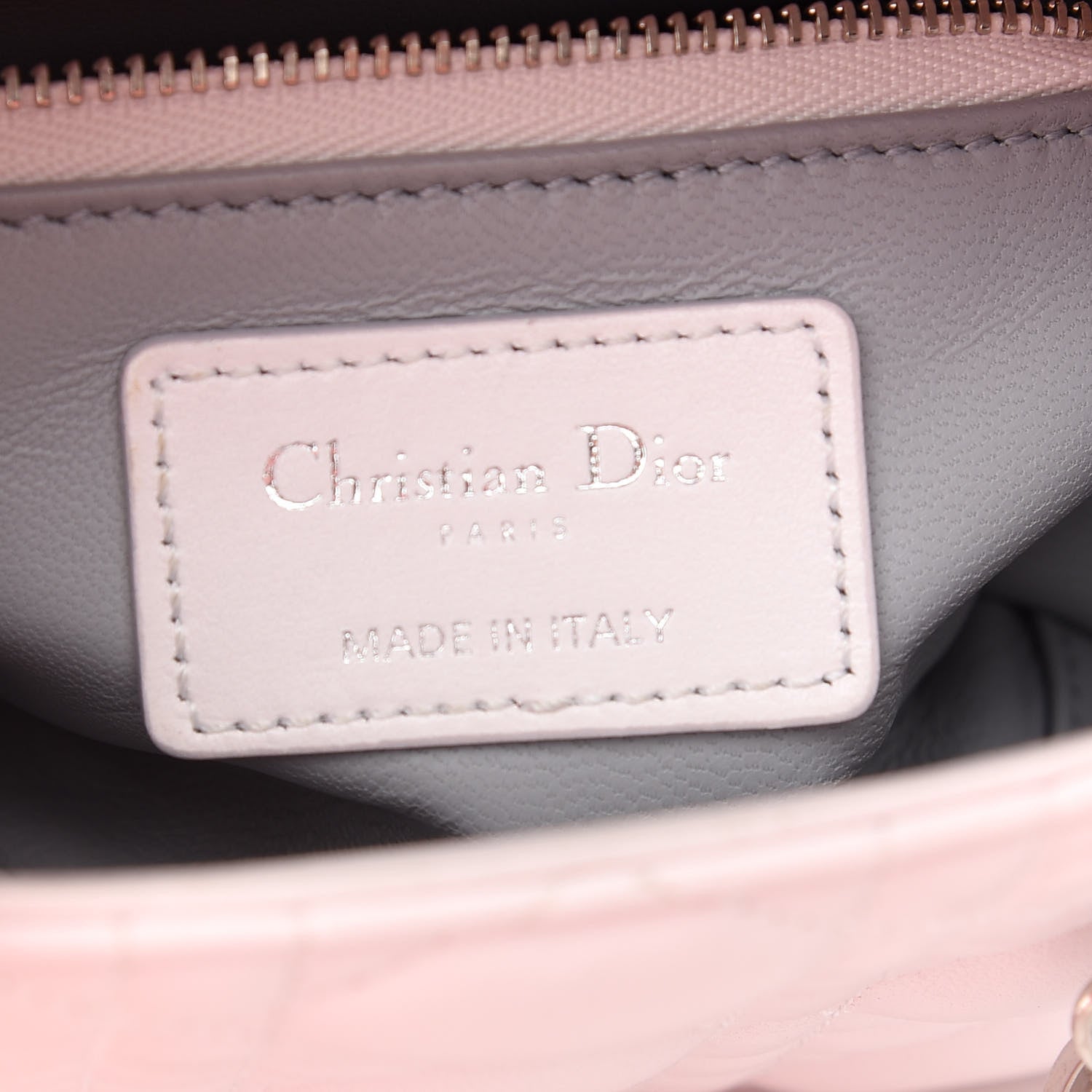 Christian Dior Lambskin Cannage Mini Lady Dior Crystal Strap Off White 5 of 7