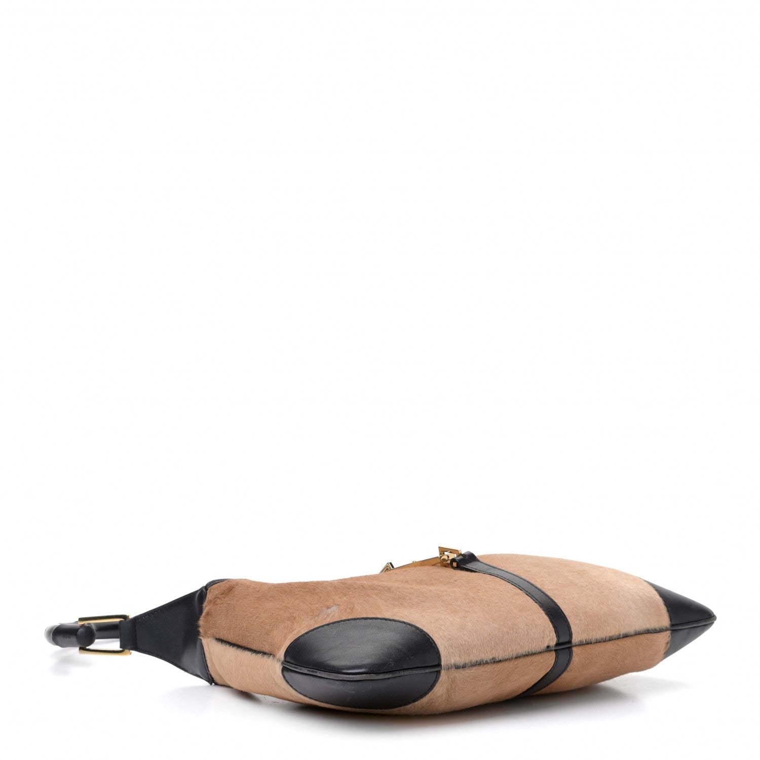 Gucci Calf Hair Bamboo Hobo Brown 3 of 9
