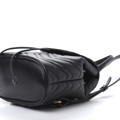 Gucci Calfskin Matelasse GG Marmont Flap Backpack Black 6 of 10