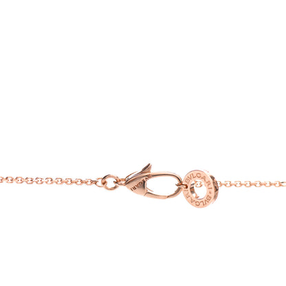 Bulgari 18K Rose Gold Diamond Mother of Pearl Small Divas' Dream Pendant Necklace 4 of 5