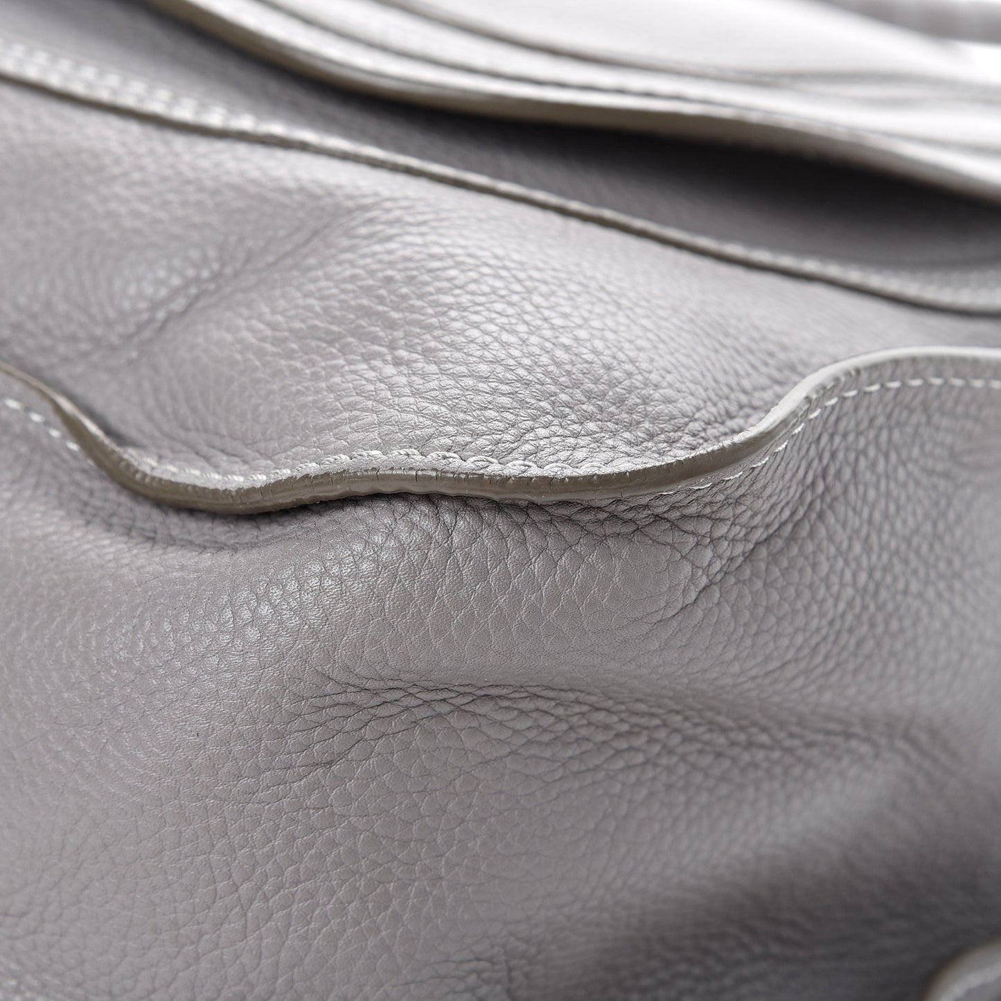 Calfskin Large Marcie Satchel Cashmere Grey