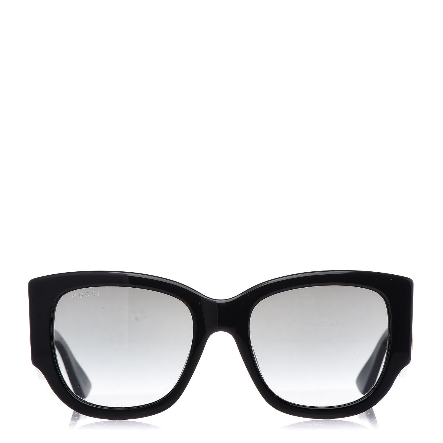 Gucci Acetate Web Oversized Frame Rectangle Sunglasses GG0276S Black 2 of 7