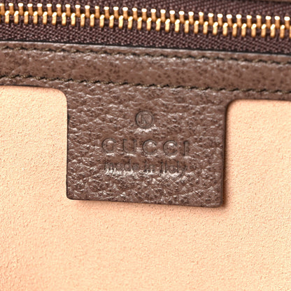 Gucci GG Supreme Monogram Textured Calfskin Web Medium Ophidia Shopping Tote Beige Ebony New Acero 6 of 12