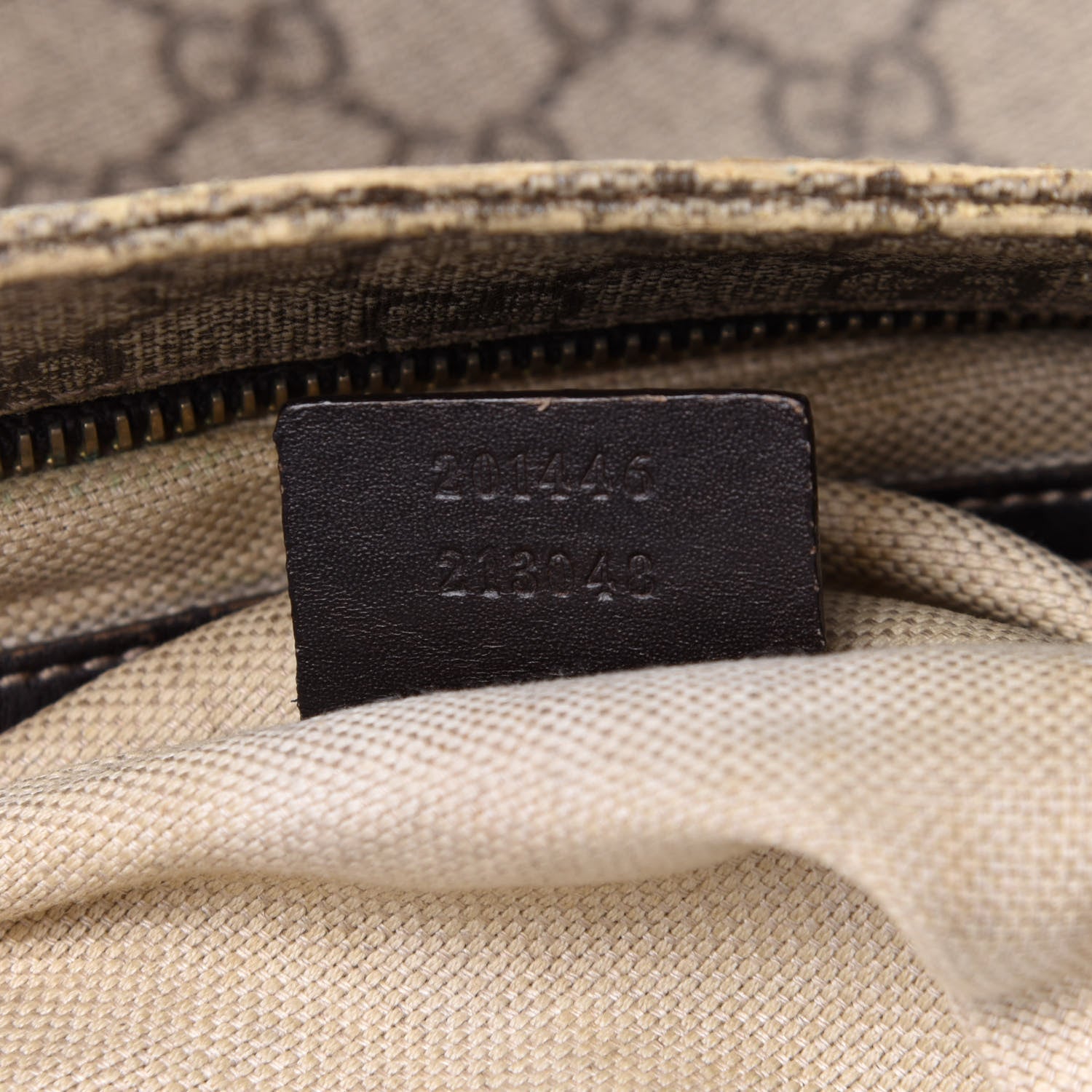 Gucci GG Supreme Monogram Medium Flat Messenger Bag Dark Brown 7 of 13