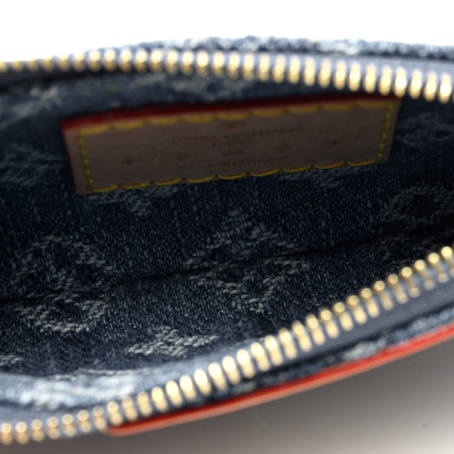 Louis Vuitton Monogram Denim Key Pouch Denim Blue 5 of 6