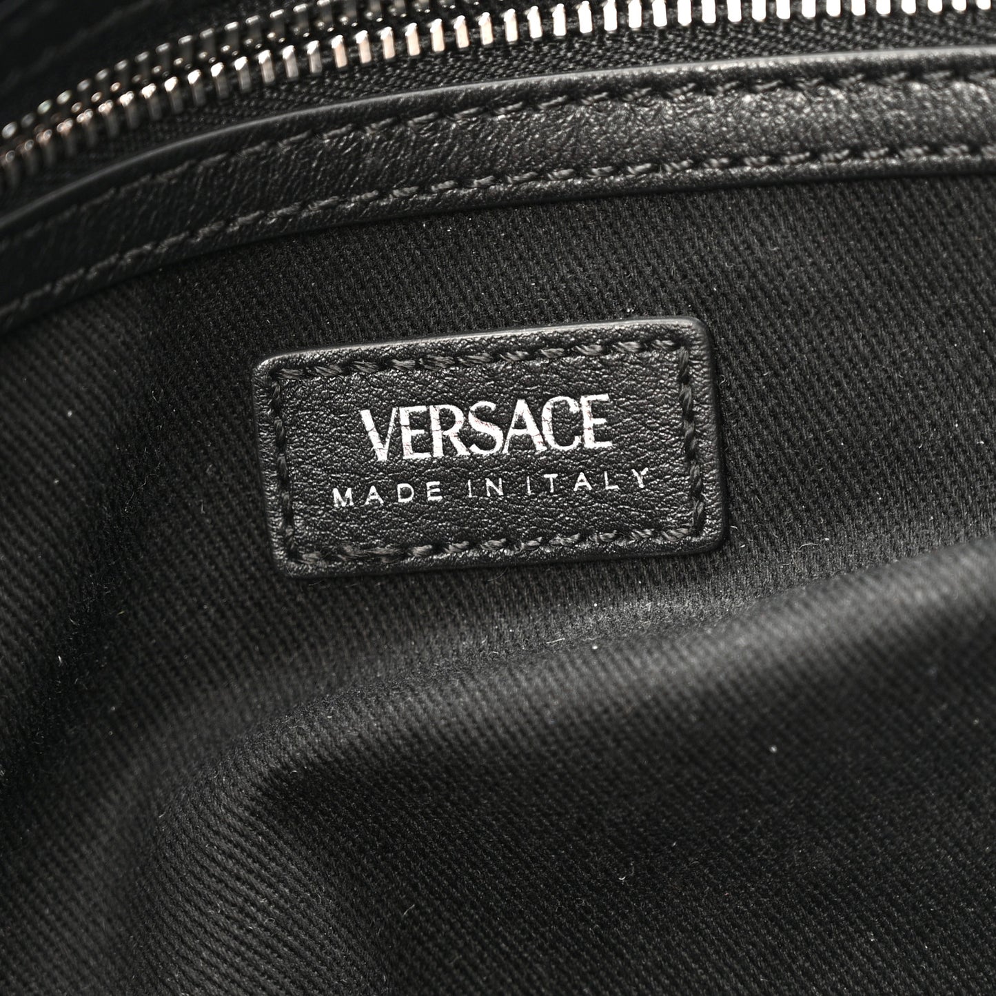 Calfskin Studded Medium Repeat Zip Hobo Black