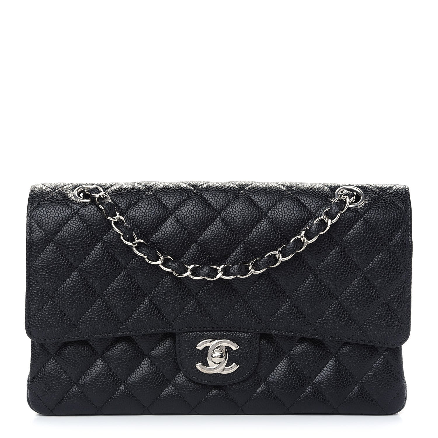 Chanel Caviar Quilted Medium Double Flap Black 1 of 8