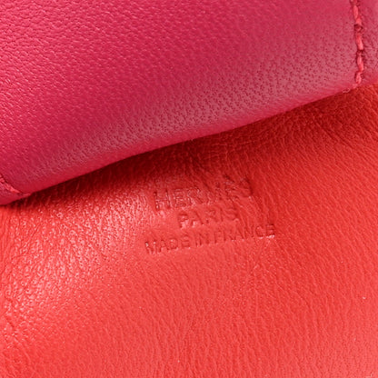 Hermes Milo Lambskin Grigri Rodeo Horse Bag Charm GM Rose Jaipur Shocking Rouge H 3 of 3