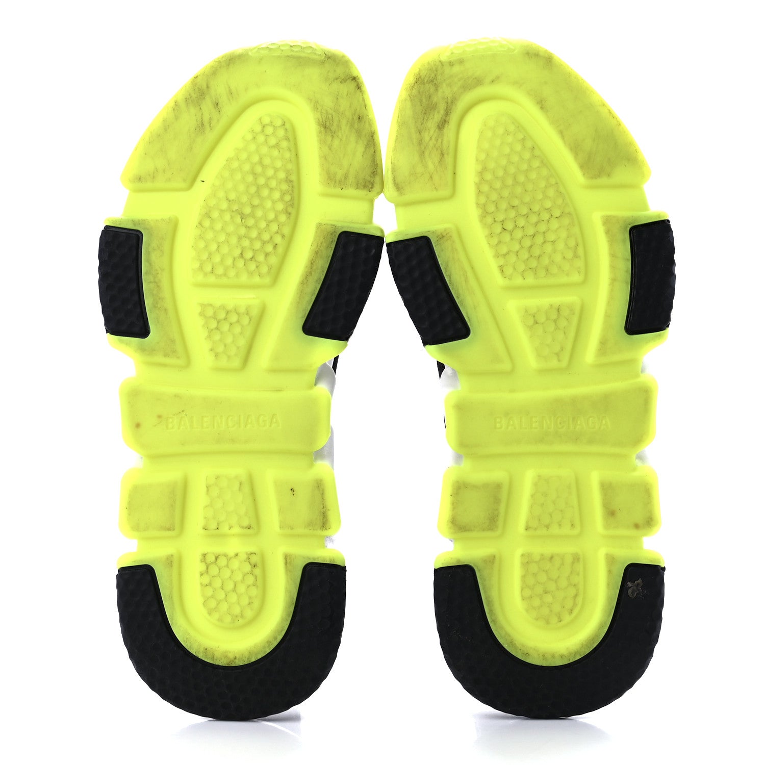 Balenciaga Neoprene Knit Womens Speed Sneakers 38 Black White Yellow Fluo 5 of 8