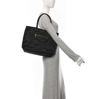 Prada Tessuto Nylon Shopping Tote Black 2 of 10
