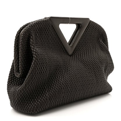 Bottega Veneta Lambskin Knit Medium The Point Triangle Bag Fondant 3 of 11
