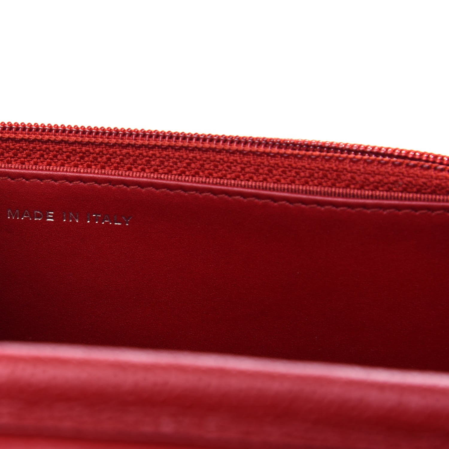 Chanel Caviar Quilted Wallet On Chain WOC Red 7 of 12