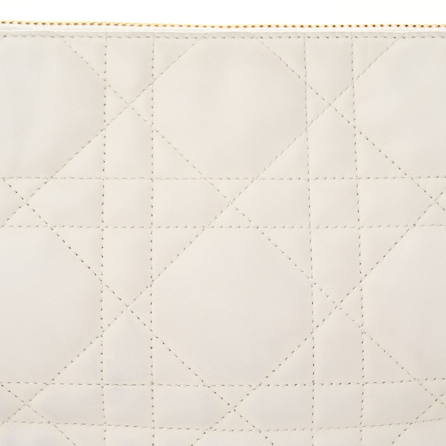 Christian Dior Lambskin Cannage Medium Dior Vibe Hobo Bag White 8 of 15