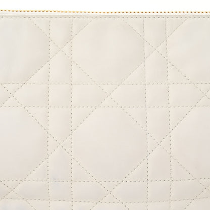 Christian Dior Lambskin Cannage Medium Dior Vibe Hobo Bag White 8 of 15