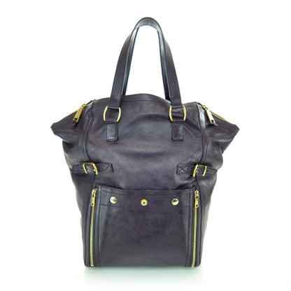 Saint Laurent Large Downtown Tote Purple 1 of 10