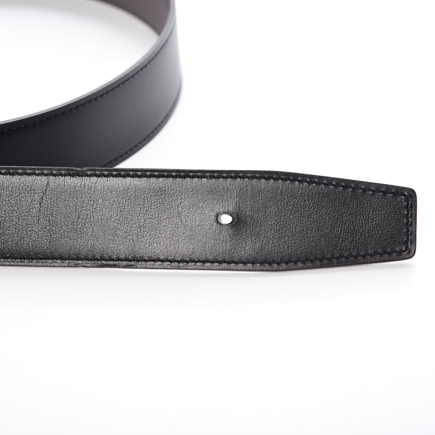 Hermes Box Togo 32mm Belt Strap 85 Black Etain 4 of 10