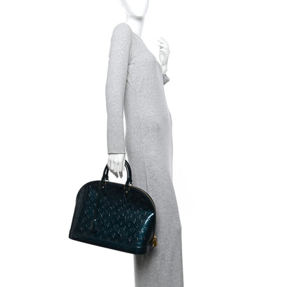 Louis Vuitton Vernis Alma GM Blue Nuit 2 of 12