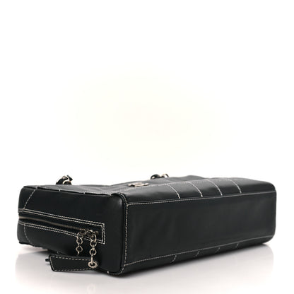Chanel Lambskin Square Stitched Shoulder Bag Black 3 of 8