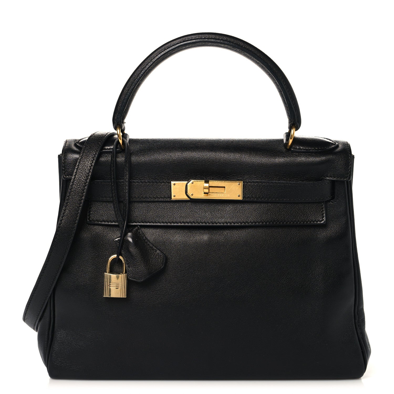 Hermes Evercalf Kelly Retourne 28 Black 1 of 15
