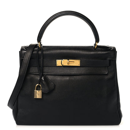 Hermes Evercalf Kelly Retourne 28 Black 1 of 15