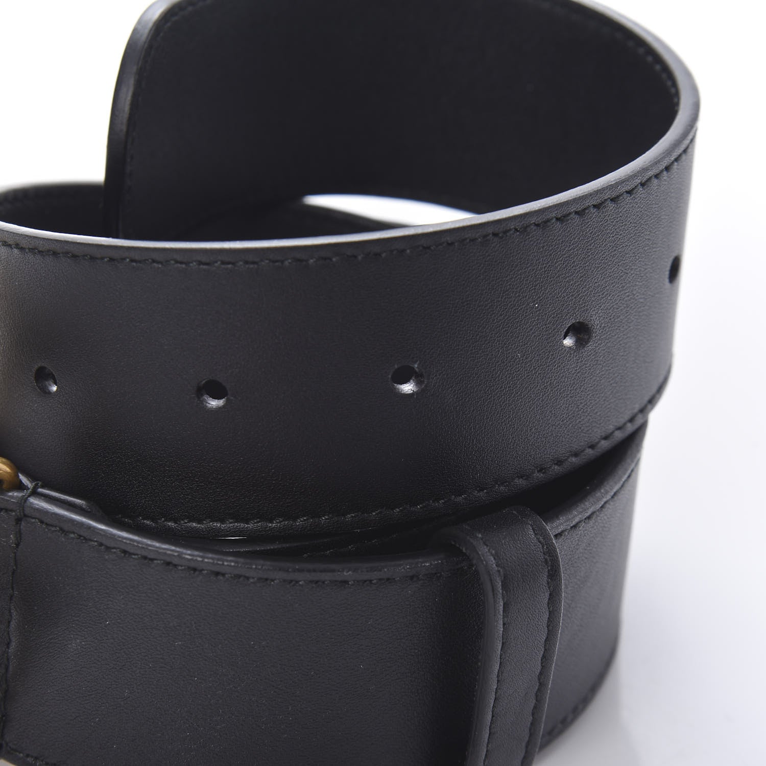 Gucci Calfskin Double G 40mm Belt 70 28 Black 3 of 6