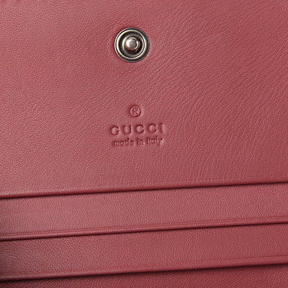Gucci GG Supreme Monogram Blooms Card Case Beige Multicolor Dry Rose 5 of 6
