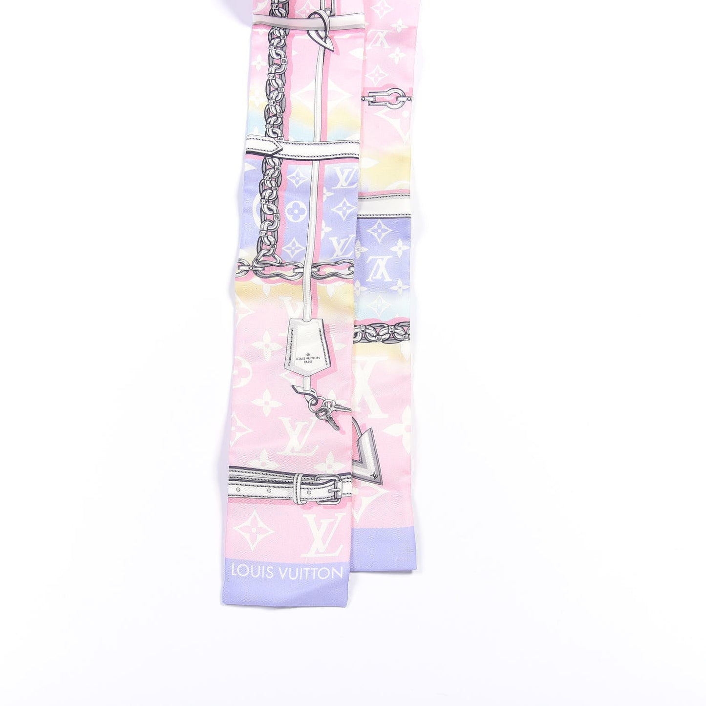 Silk Monogram Escale Confidential Bandeau Pink
