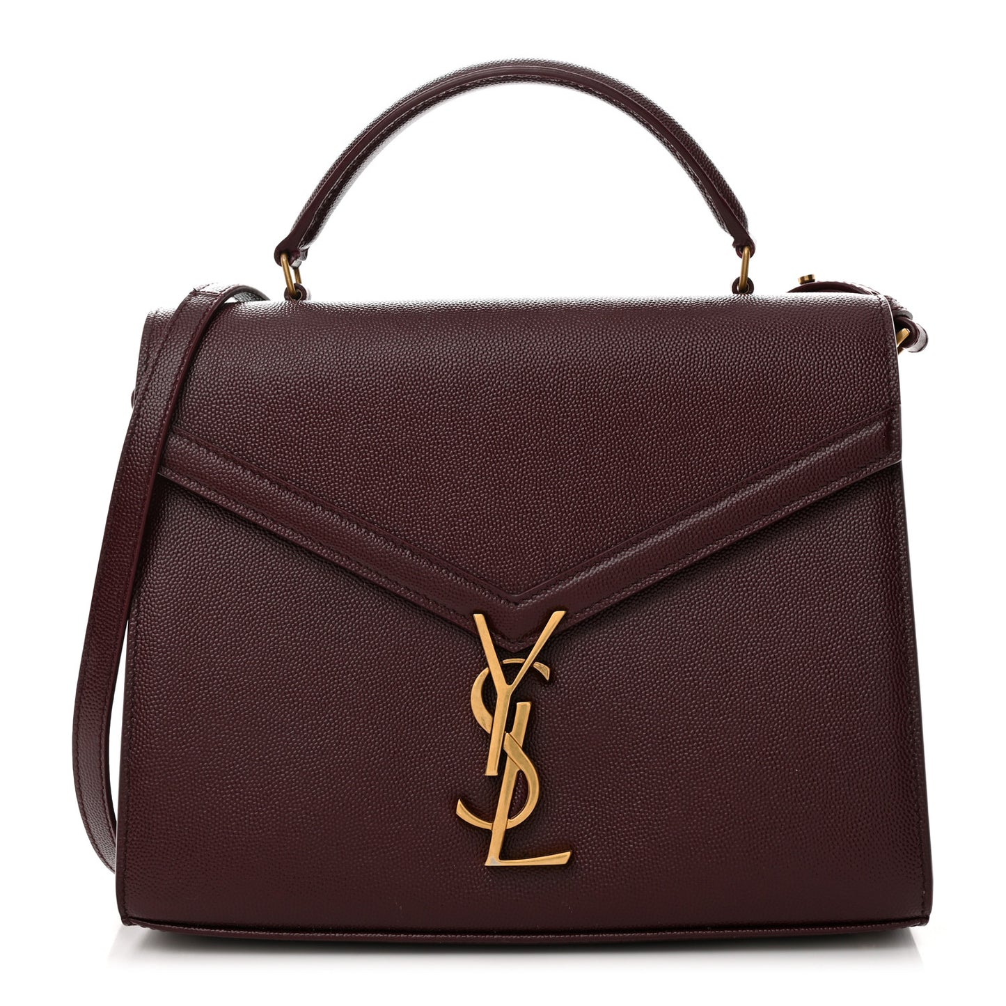 Grain de Poudre Medium Classic Monogram Cassandra Top Handle Rouge Legion