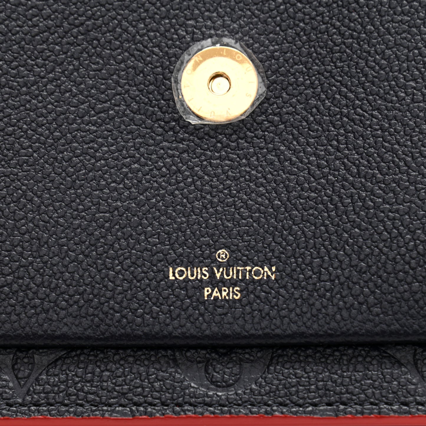 Empreinte Vavin Chain Wallet Marine Rouge