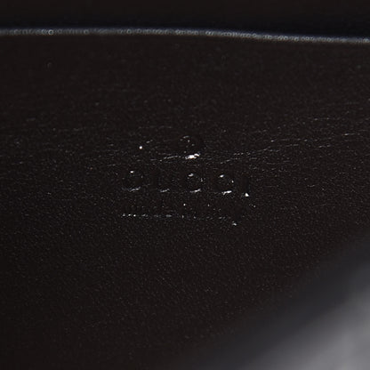 Gucci Calfskin Matelasse Mini Pearly GG Marmont Chain Wallet Black 6 of 12