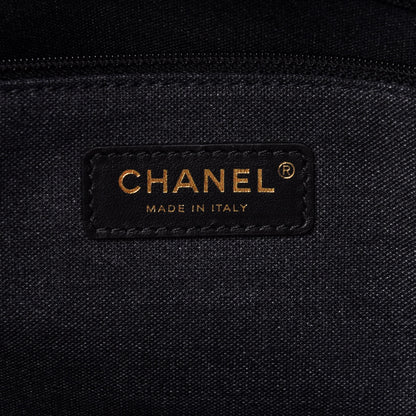 Chanel Calfskin Medium Deauville Tote Black 6 of 11