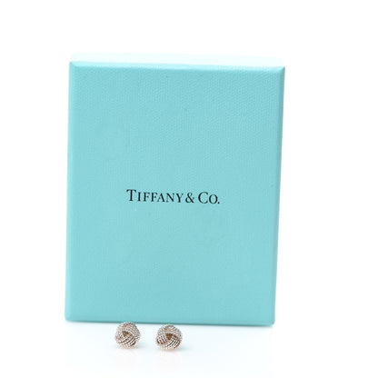 Tiffany Sterling Silver Twist Knot Earrings 5 of 5