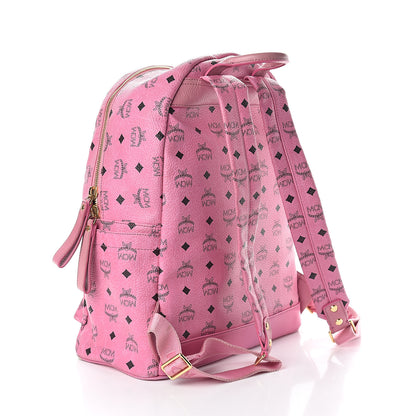 MCM Visetos Medium Sprinkle Stud Stark Backpack Pink 2 of 10