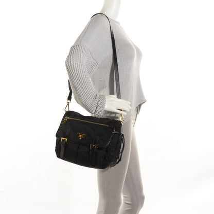 Prada Tessuto Nylon Messenger Bag Nero Black 2 of 8