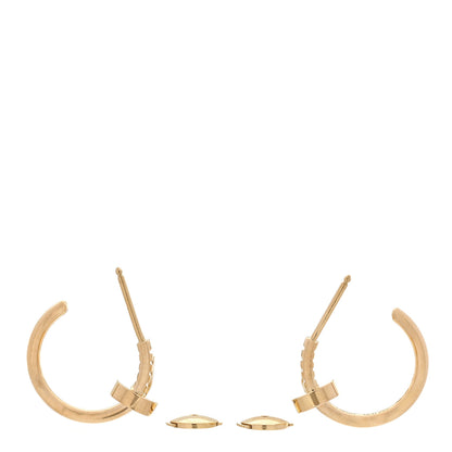 Cartier 18K Yellow Gold Juste Un Clou Hoop Earrings 3 of 5