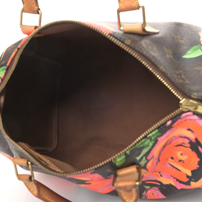 Louis Vuitton Monogram Roses Speedy 30 4 of 8