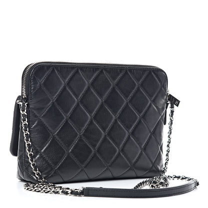 Chanel Lambskin Quilted Crossbody Black 3 of 13