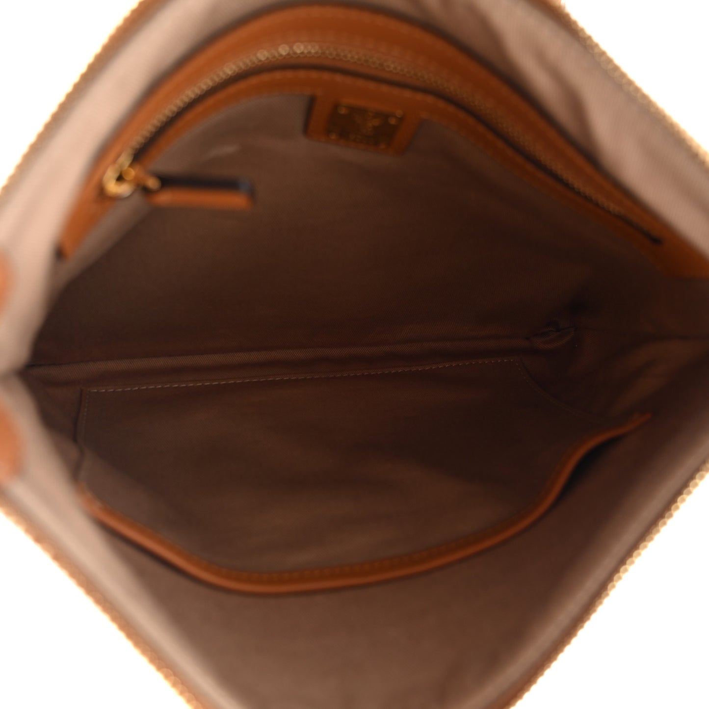 Visetos Medium Crossbody Pouch Cognac