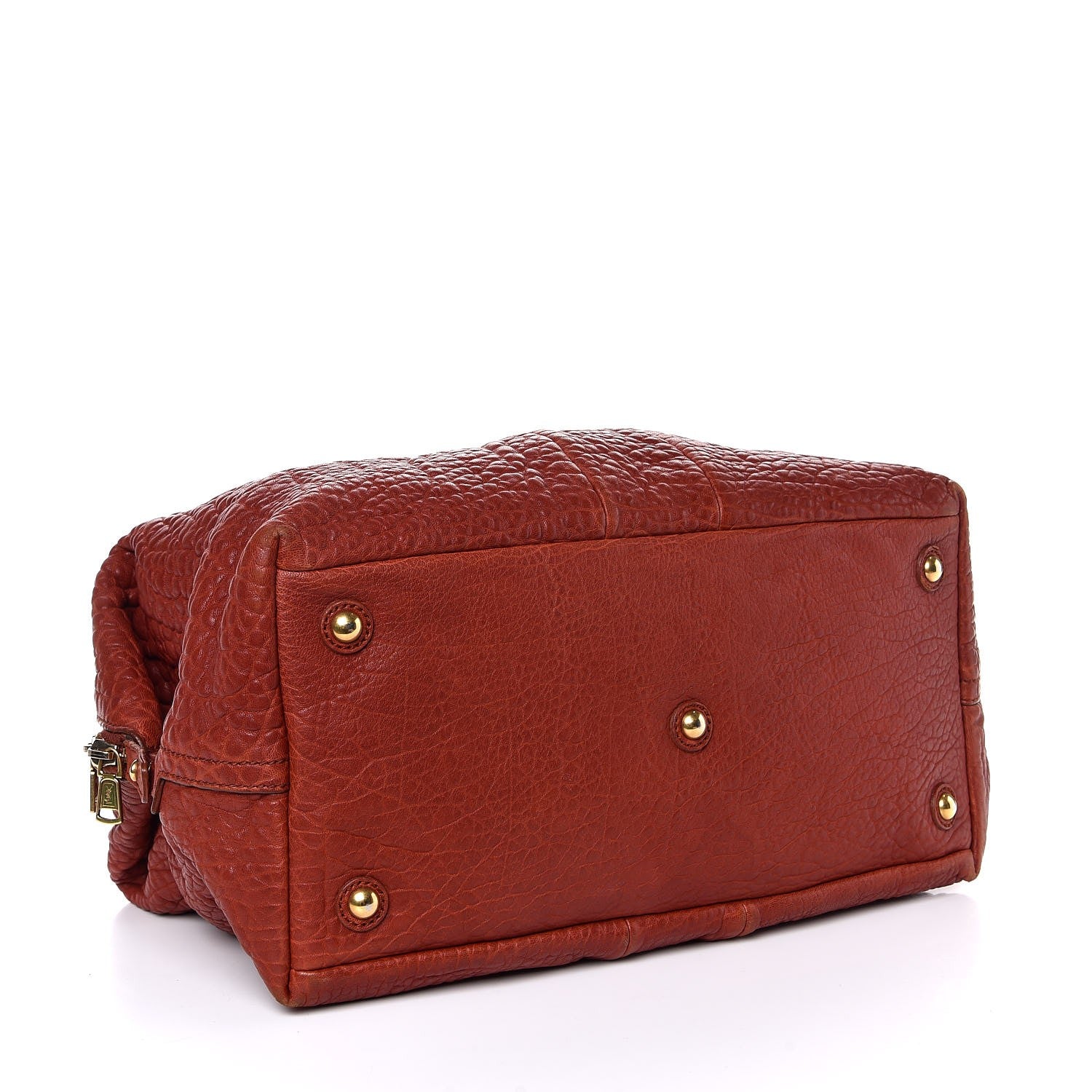 Saint Laurent Pebbled Lambskin Easy Sac Burnt Orange 4 of 11