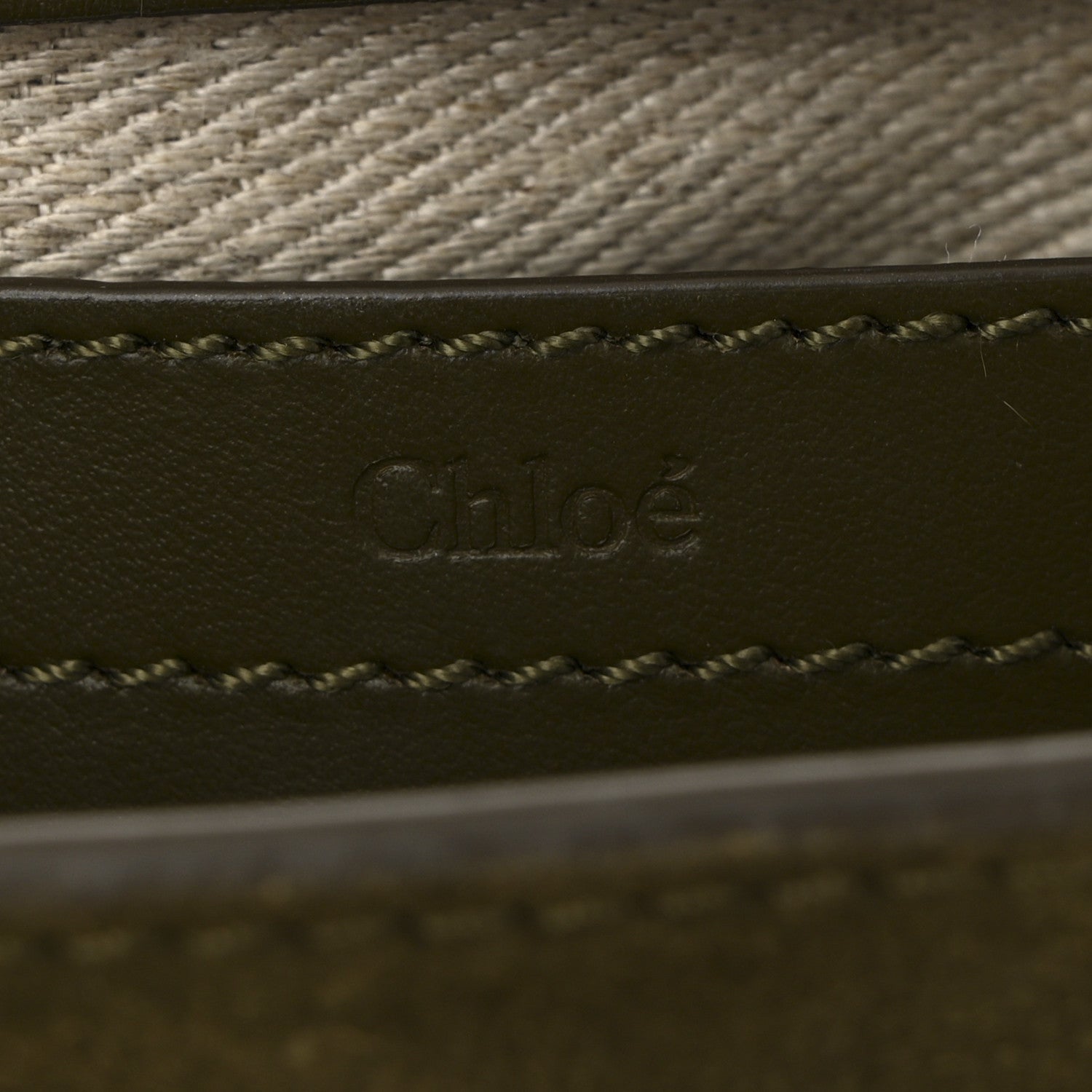 Chloe Suede Calfskin Small Marcie Saddle Bag Deep Olive 6 of 10