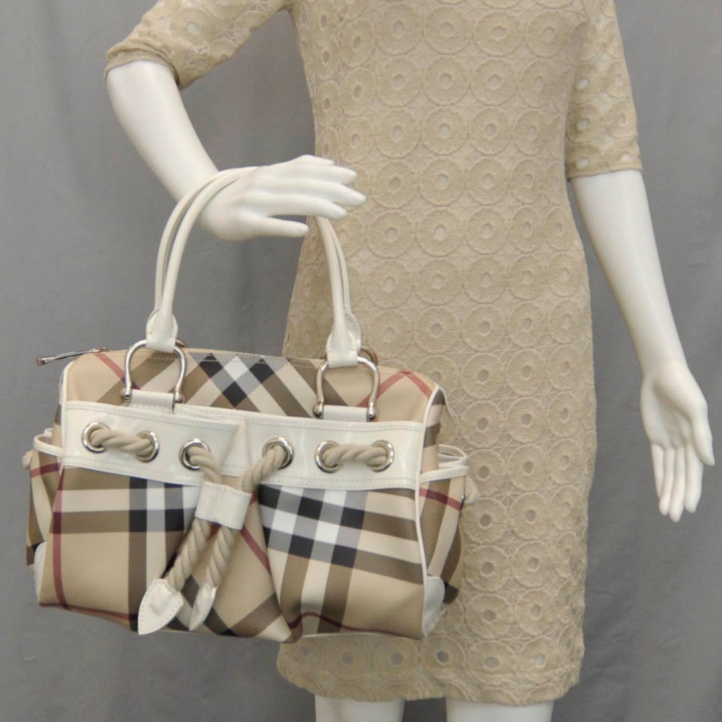House Check Nautical Satchel