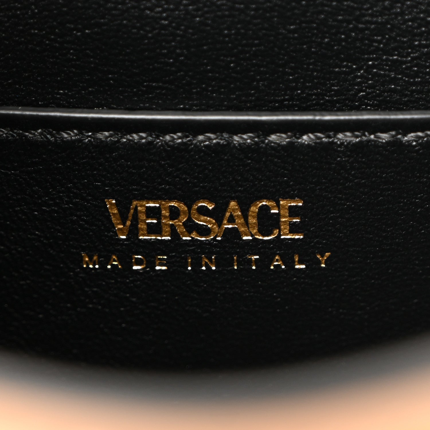 Versace Grained Calfskin Small La Medusa Top Handle Bag Brown 6 of 9