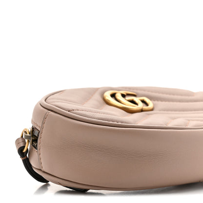 Gucci Calfskin Matelasse GG Marmont Belt Bag 75 30 Porcelain Rose 10 of 10