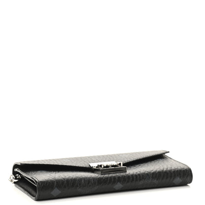 MCM Visetos Large Patricia Wallet On Chain Black 4 of 9